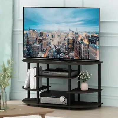 Furinno Tv Stands Fits Tvs Up To 44  Particle Board Espresso W/Open Storage • £49.15