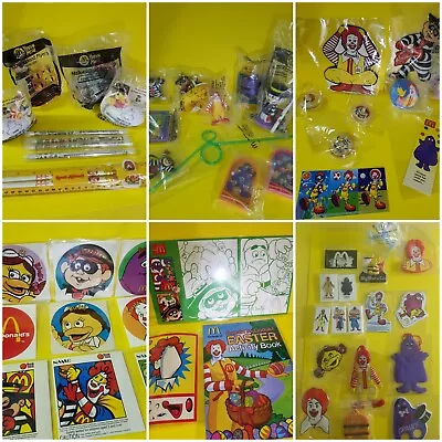 McDonalds Toys Vintage  Promo Stickers Toys Pick A Toy • $8.50