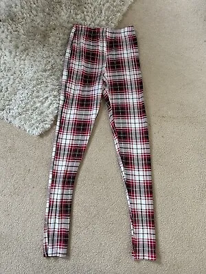 ASOS Tartan Leggings Women’s Size 8 • £3.99