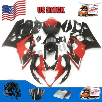 Fit For  2005-2006 GSXR 1000 Injection Mold Red Fairing Kit A008 • $359.99