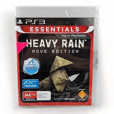 HEAVY RAIN Move Edition PS3 PlayStation 3 NEW & Sealed Game TRACKED POST • $26