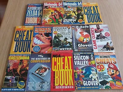 14 X N64 Nintendo 64 Game Cheat Books Strategy Guides RARE BULK LOT • $195.95