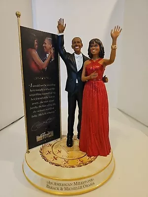 Bradford Exchange Barack & Michelle Obama Inaugural Commemorative Tribute Statue • $50