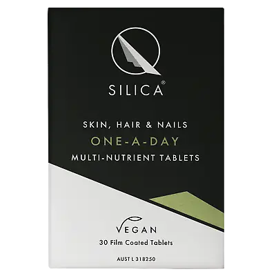 QSilica Skin Hair And Nail ONE-A-DAY (30 Tablets) VEGAN Silica Micronutrient • $38.90