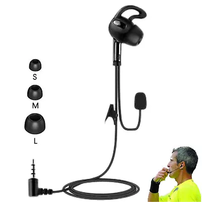  Referee Headset In Ear Earphone F/Football Soccer Handball Volleyball Z4L1 • $14.19