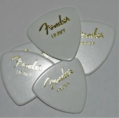 Fender Guitar Picks White 346  5 Picks Thin Medium Or Heavy  • $7.55