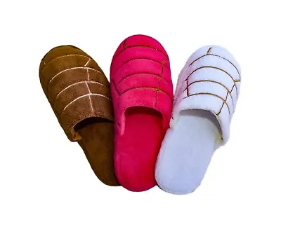 Women's Concha Slippers Pan Dulce Pantuflas Concha House Shoes • $18.99