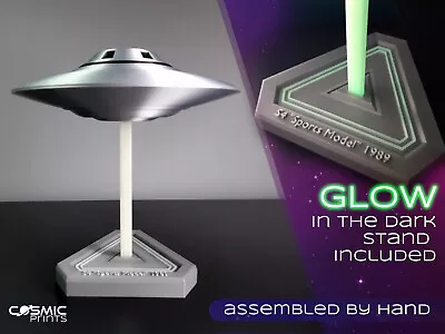 Bob Lazar Inspired UFO Model S4/Area 51 - Retro / Sci Fi / Geek Gift -3D Printed • £39.99