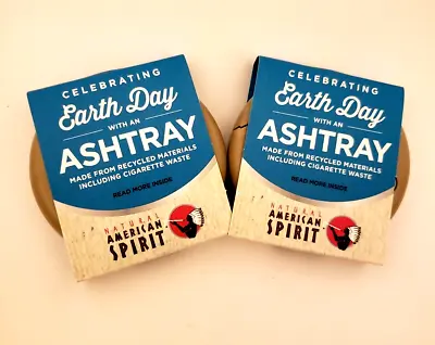 Set Of 2 Natural American Spirit (nas)  Earth Day  Pocket Ashtrays - Brand New • $4.99