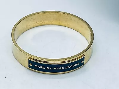 Pretty Marc By Marc Jacob's Shiny Gold Tone Bangle Bracelet 383 • $0.99