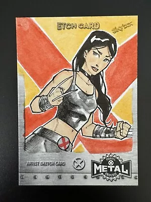 2020 Rene Cordova X-23 Aka Laura Kinney Metal Universe X-men MUXM Sketch Card • $90
