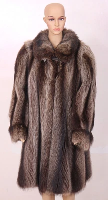 £283.11 • Buy Coat Raccoon Fur Jacket Giacca Pelliccia Procione Vintege Manteau Fourrure Pelze