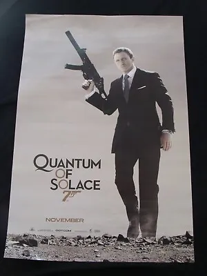 James Bond QUANTUM OF SOLACE Movie Poster DANIEL CRAIG ADVANCE Original DS One S • $24.99