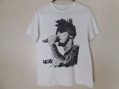 MACHINE GUN KELLY MGK 2014 Bravado Xx Bandana WHITE Concert Tour T Shirt MEDIUM • $33.87