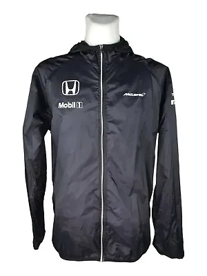 MCLAREN HONDA JACKET SMALL MENS BLACK F1 Formula One Racer Full Zip Rare S NEW • £21.95