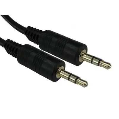 AUX Cable - 2m 3.5mm Jack Audio Male To Male Headphone Lead • £2.39