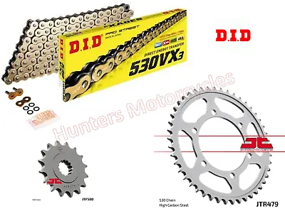 Yamaha YZF-R6 2003 2004 2005 DID Gold X-Ring Chain And JT Sprockets Kit Set • $133.02