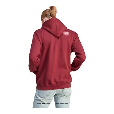 Adidas Mens SCRIBBLE FLEECE HOODIE Maroon Size Large (IJ6448) • $49