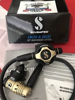 Scubapro Regulator S600+mk25 Gen 5 50th Anniversary Reg Nib Super Markdown! • $897