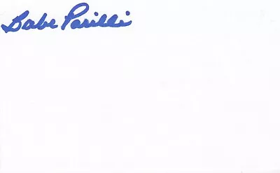 Babe Parilli Patriots Auto Signed 3x5 Index Card Free Shipping! • $3.99