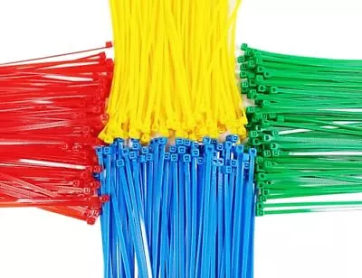 400Pack 8 Inch Multi Colors Heavy Duty Cable Zip Ties For Indoor And Outdoor Use • $15.50