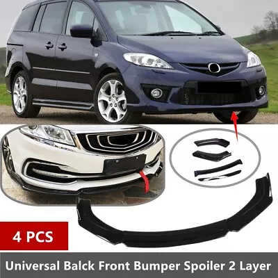 Add-on Universal Fit For 2006-2010 Mazda 5 Front Bumper Lip Spoiler Splitter • $56.99