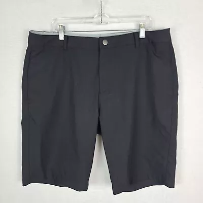 Puma Golf Chino Shorts Mens 38 Black Solid Flat Front • $19.99