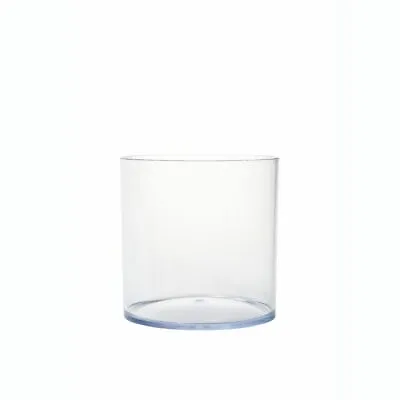 Acrylic 15cm Clear Durable Cylinder Vase Lightweight Plastic Designer Container  • £45.99