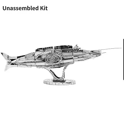 1:100 Scale Nautilus Nuclear Submarine Model 3D Metal Unassembled Kit DIY Toy N • $23.62