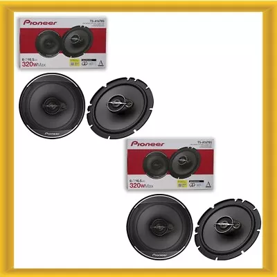 4 X Pioneer TS-A1678S 6.5-inch 6-1/2  Car Audio 3-way Coaxial Speakers 320 Watts • $97.99