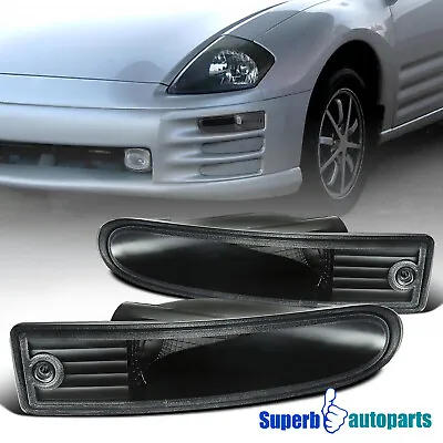 Fits 2000-2002 Mitsubishi 00-02 Eclipse Black Bumper Signal Lights Left+Right • $30.98