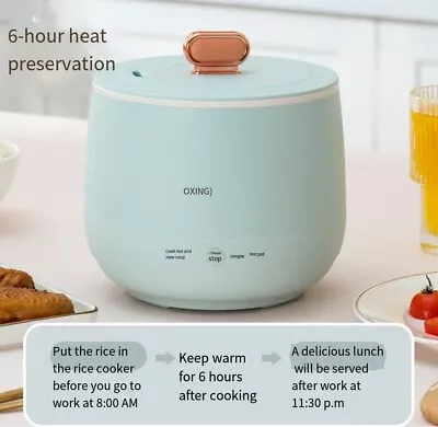 $39.60 • Buy 1.8L Electric Rice Cooker Non-Stick Porridge Soup Cooking Pot Multifunction