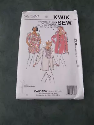 Kwik Sew: Pattern No. 2338: Ladies Tunics  : Sizes XS - XL   :Uncut • $3