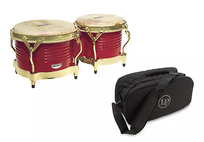 LP Matador Wood Bongo Drums - Blaze RedLP Deluxe Padded Bongo Bag • $329.99