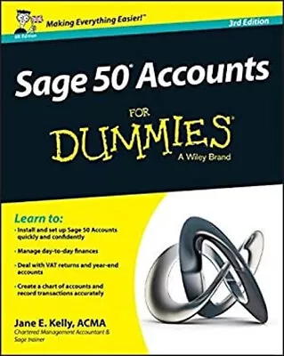 Sage 50 Accounts For Dummies Paperback Jane E. Kelly • £4.73