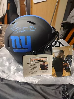 Michael Strahan Lunar Full Size Rep Autographed Helmet (picture Certification)  • $230