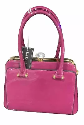 NEW!! LA Terre Fashion Gramercy & Grand Pink Handbag With Shoulder Strap • $24.99
