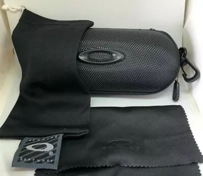 Oakley Sunglasses/Eyeglasses Zipper Case W/ Cleaning Cloth And Dust Bag • $11.99