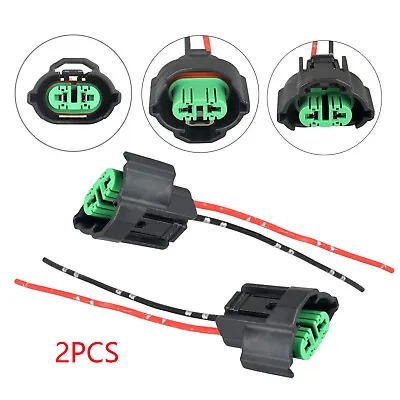 2Wire Pigtail Female C H11 Two Harness Head Light Low Beam Bulb Plug Connector • $7.24