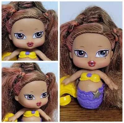 MGA Brats Babyz Mermaid Doll 45  Long Brown Hair W/Pink Streaks Super Cute  • $11.66