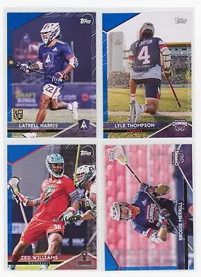 2022 Topps Premier Lacrosse League PLL BLUE PARALLEL /99 - PICK FROM LOT • $2.99