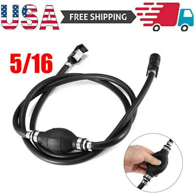 5/16   Fuel Gas Hose Line Assembly With Primer Bulb Marine Outboard Boat Motor • $13.59