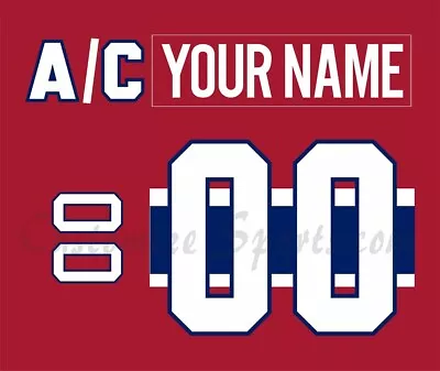 Montreal Canadiens Customized Number Kit For 1915-1916 Centennial Uniform • $39.99