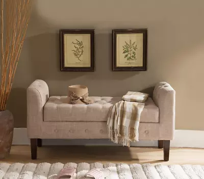 Kings Brand Tufted Design Upholstered Storage Bench Ottoman • $228.99