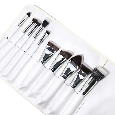 AOA Studio 10 Piece Hi-Def Professional Kabuki Makeup Brush Set Contour Brush • $11.95