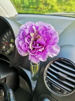 VOLKSWAGEN Bug New Beetle Interior Console Dashboard Flower VIOLET CARNATION • $8.99