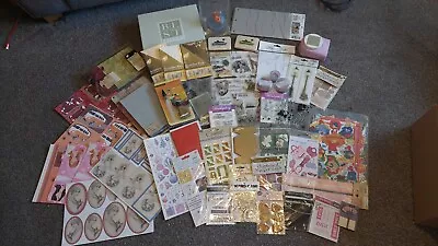 Large Craft Bundle Scrapbooks  Flowersoft Stamps Embellishments... • £19.99