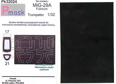 Model Maker 1/32 MIKOYAN MiG-29  FULCRUM  Paint Mask Set For Trumpeter Kit • $4.99