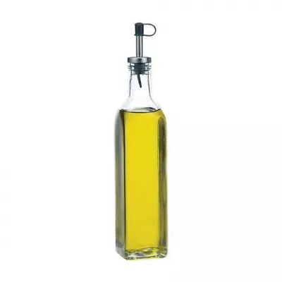 Clear Glass Olive Oil Pourer Cooking Dispenser Kitchen Seasoning Drizzle Bottle • £6.19