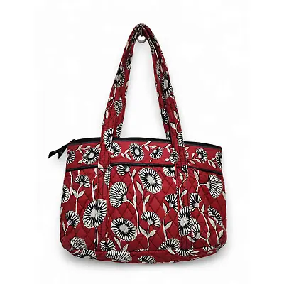 Vera Bradley Deco Daisy Red Handbag Purse • $21.50